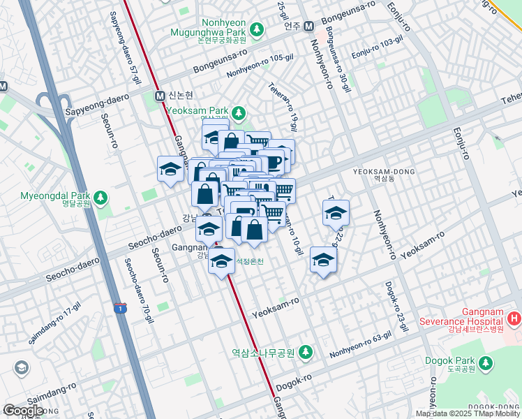 map of restaurants, bars, coffee shops, grocery stores, and more near in 
