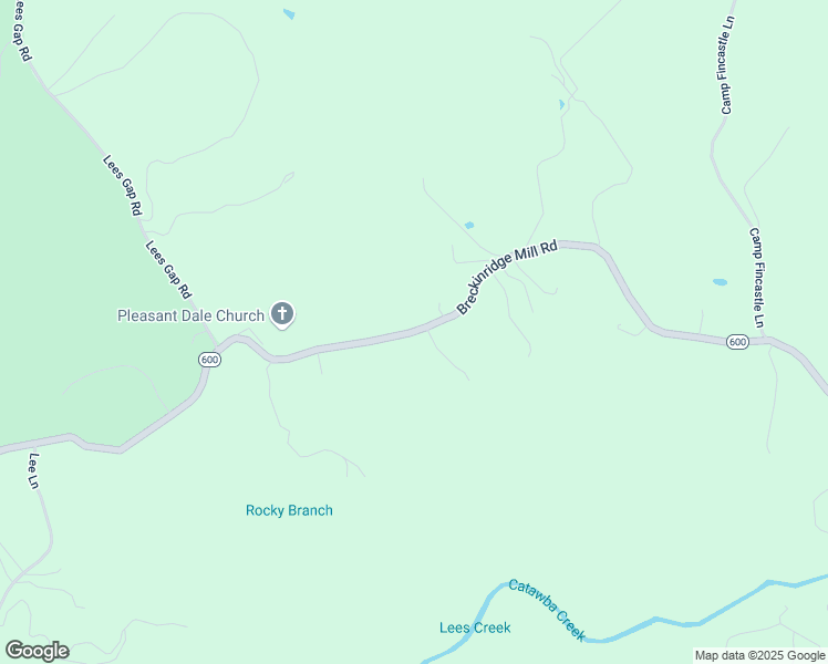 map of restaurants, bars, coffee shops, grocery stores, and more near Breckinridge Mill Road in Botetourt County