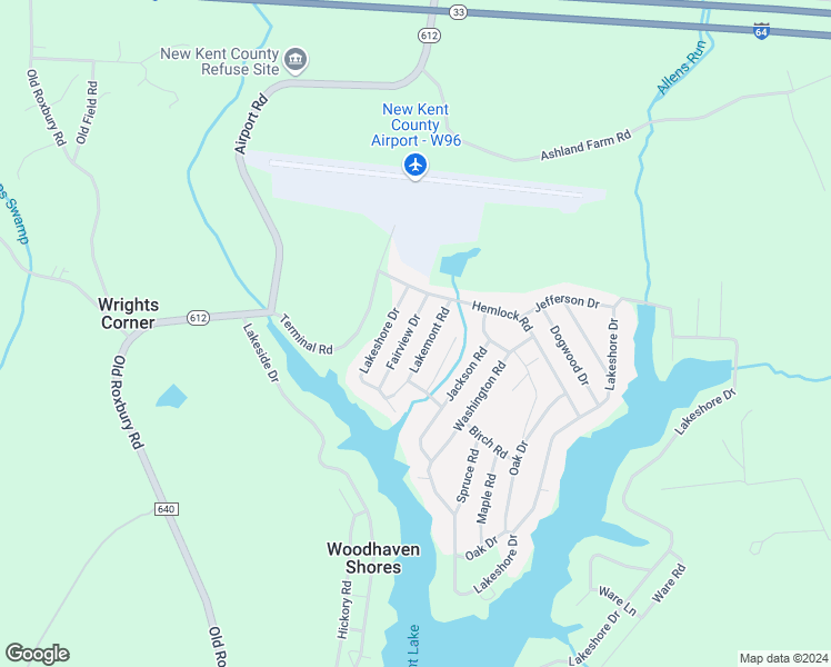 map of restaurants, bars, coffee shops, grocery stores, and more near 6707 Fairview Drive in Quinton