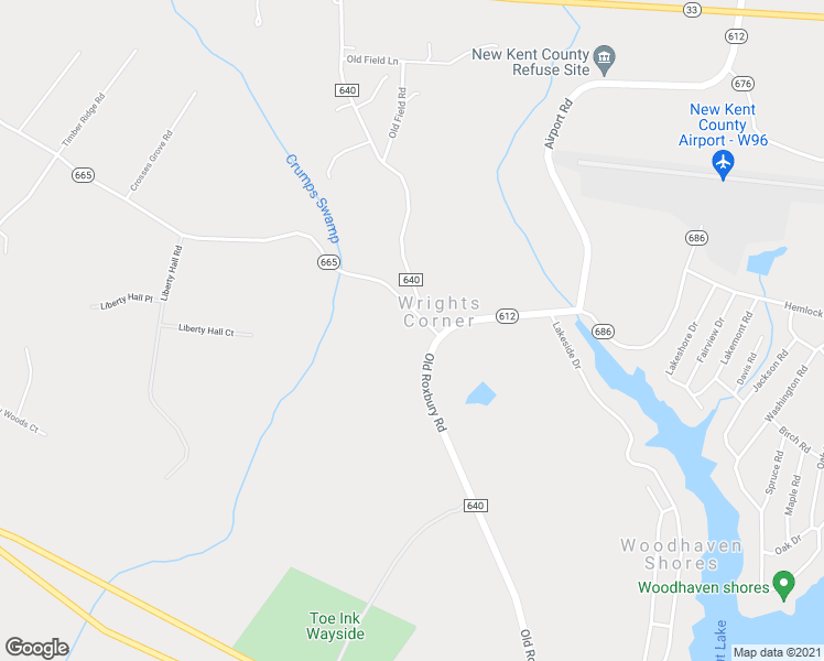 map of restaurants, bars, coffee shops, grocery stores, and more near 6720 Old Roxbury Road in Quinton