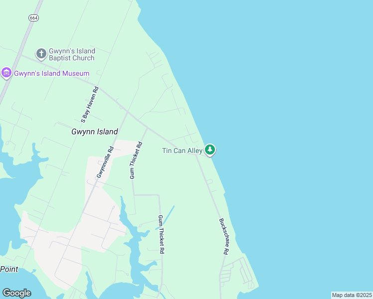 map of restaurants, bars, coffee shops, grocery stores, and more near 2843 Old Ferry Road in Hudgins
