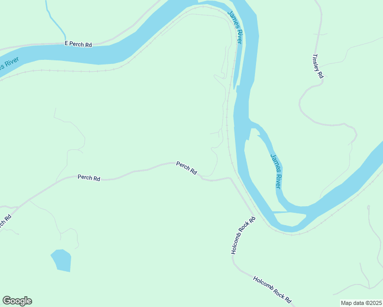 map of restaurants, bars, coffee shops, grocery stores, and more near 2468 Perch Road in Lynchburg