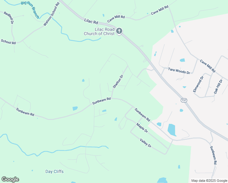 map of restaurants, bars, coffee shops, grocery stores, and more near 126-128 Shelton Drive in Leitchfield
