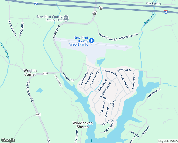 map of restaurants, bars, coffee shops, grocery stores, and more near 5125 Hemlock Road in Quinton