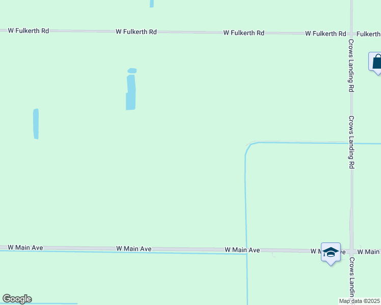 map of restaurants, bars, coffee shops, grocery stores, and more near 9473 Crows Landing Road in Crows Landing