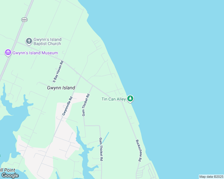 map of restaurants, bars, coffee shops, grocery stores, and more near 77 Bingo Boulevard in Gwynn