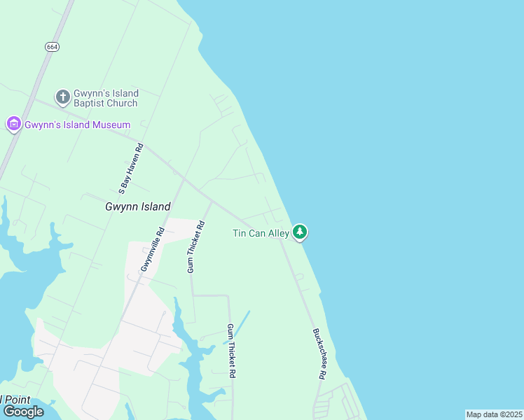 map of restaurants, bars, coffee shops, grocery stores, and more near 77 Bingo Boulevard in Gwynn