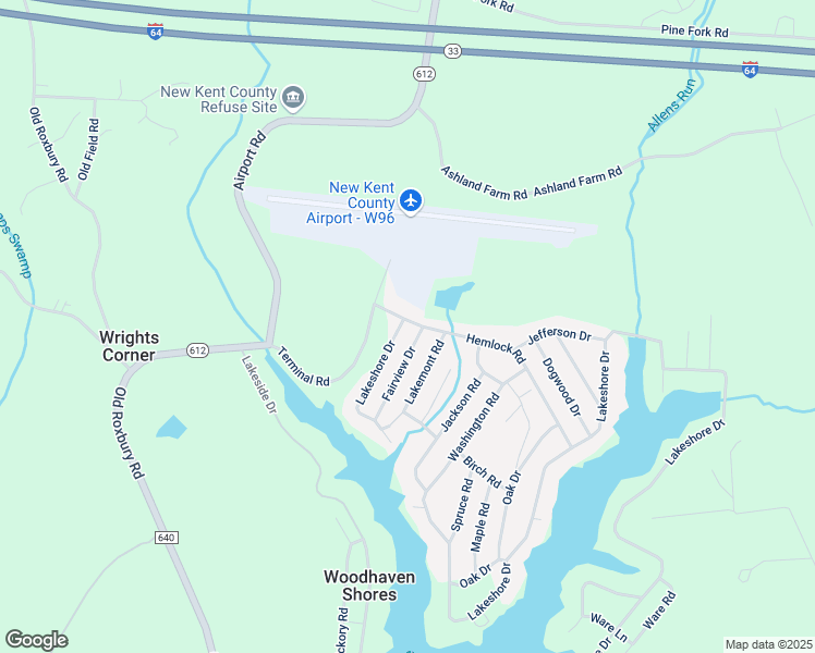 map of restaurants, bars, coffee shops, grocery stores, and more near 5125 Hemlock Road in Quinton
