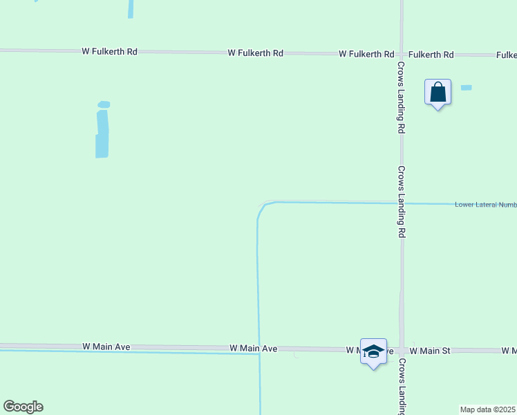 map of restaurants, bars, coffee shops, grocery stores, and more near 9473 Crows Landing Road in Crows Landing