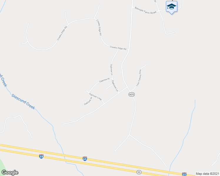 map of restaurants, bars, coffee shops, grocery stores, and more near 11691 Oakrise Court in New Kent