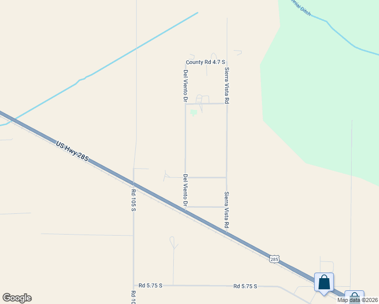 map of restaurants, bars, coffee shops, grocery stores, and more near 5170 Del Viento Drive in Alamosa