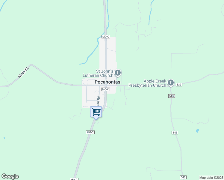 map of restaurants, bars, coffee shops, grocery stores, and more near 6811 County Road 532 in Jackson