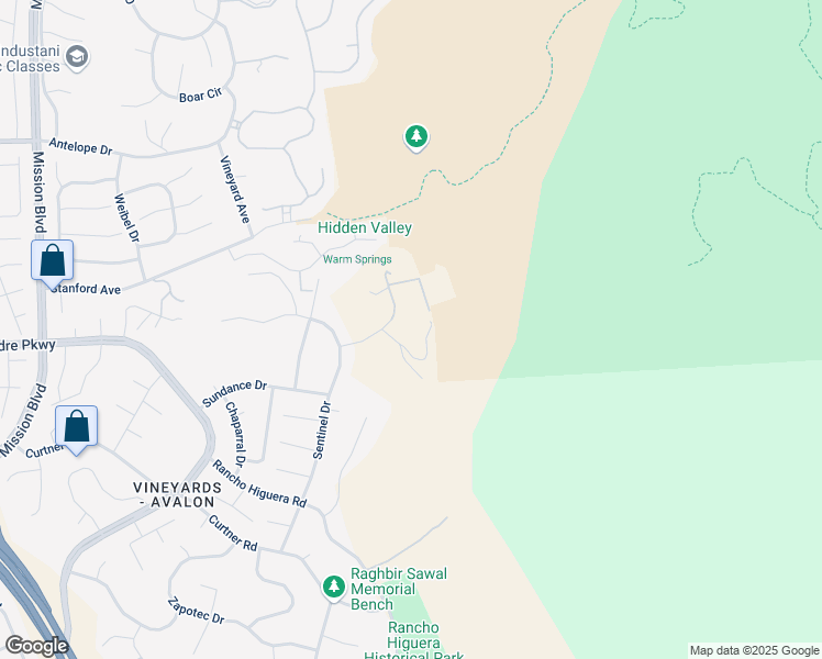 map of restaurants, bars, coffee shops, grocery stores, and more near 1165 Saguare Terrace in Fremont