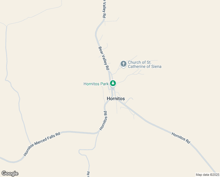 map of restaurants, bars, coffee shops, grocery stores, and more near 2877 Bear Valley Road in Hornitos