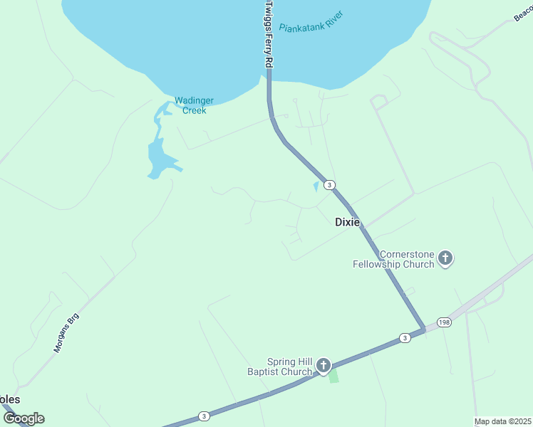 map of restaurants, bars, coffee shops, grocery stores, and more near 257 Dixie Drive in Dutton