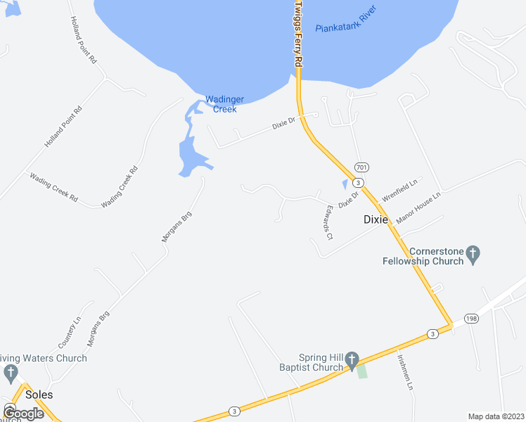 map of restaurants, bars, coffee shops, grocery stores, and more near 309 Dixie Drive in Dutton