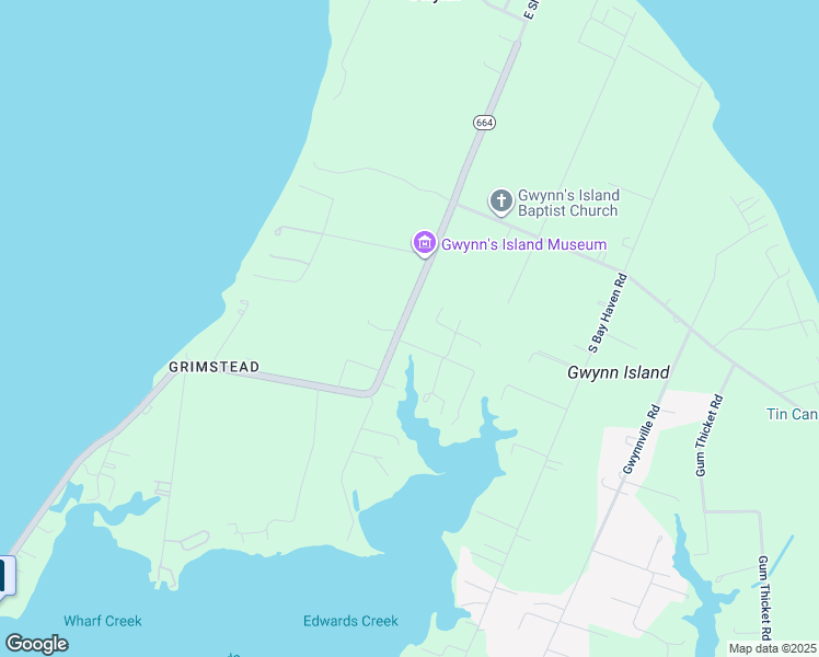 map of restaurants, bars, coffee shops, grocery stores, and more near 1646 Old Ferry Road in Hudgins