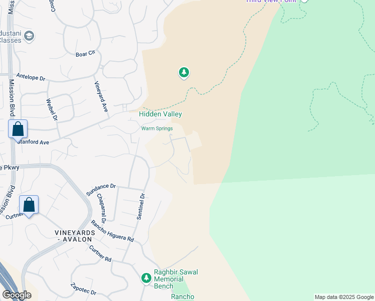 map of restaurants, bars, coffee shops, grocery stores, and more near 1165 Saguare Terrace in Fremont