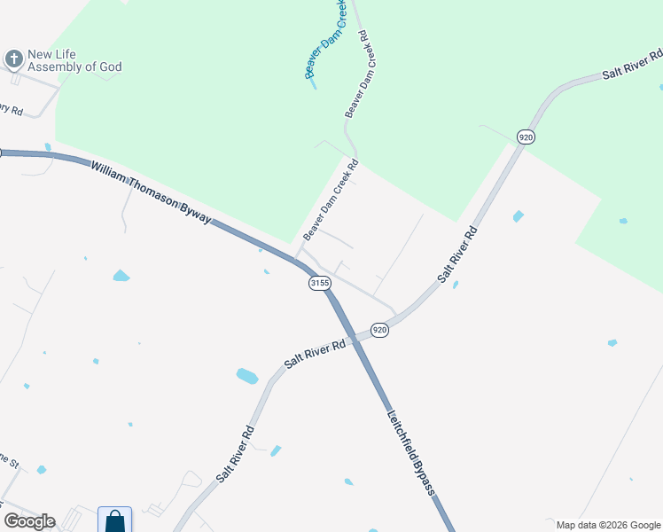 map of restaurants, bars, coffee shops, grocery stores, and more near 100-292 Foy Way in Leitchfield