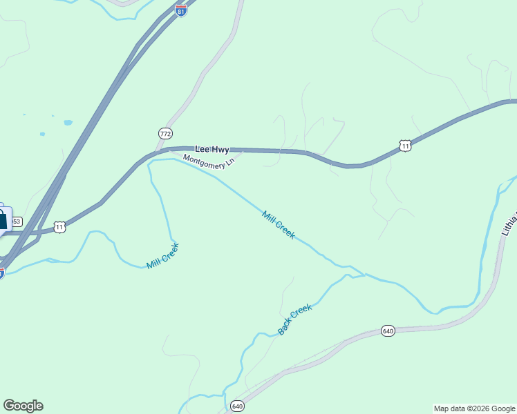 map of restaurants, bars, coffee shops, grocery stores, and more near 232 Montgomery Lane in Buchanan