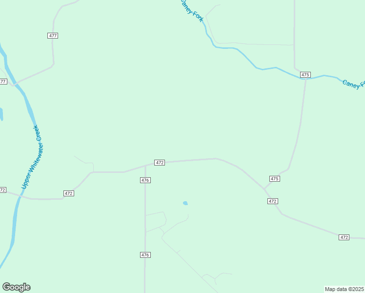 map of restaurants, bars, coffee shops, grocery stores, and more near County Road 472 in Daisy