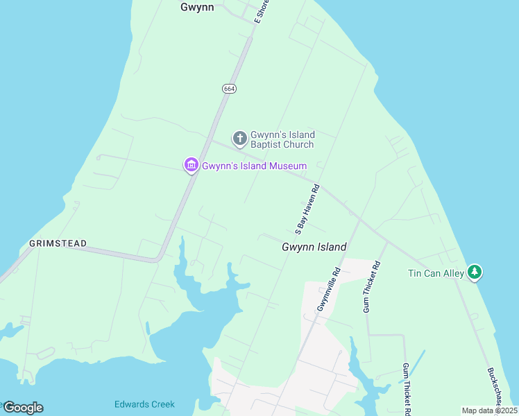 map of restaurants, bars, coffee shops, grocery stores, and more near 163 Peachie Lane in Gwynn