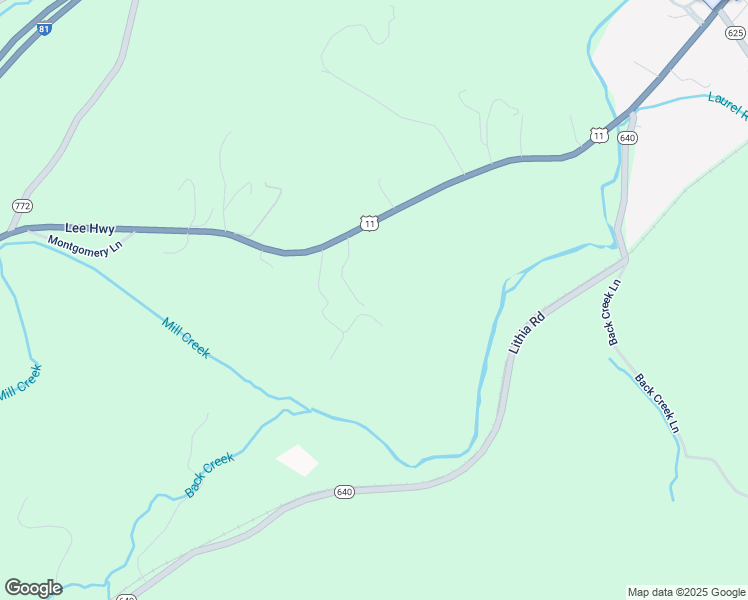 map of restaurants, bars, coffee shops, grocery stores, and more near 16620 Lee Highway in Buchanan