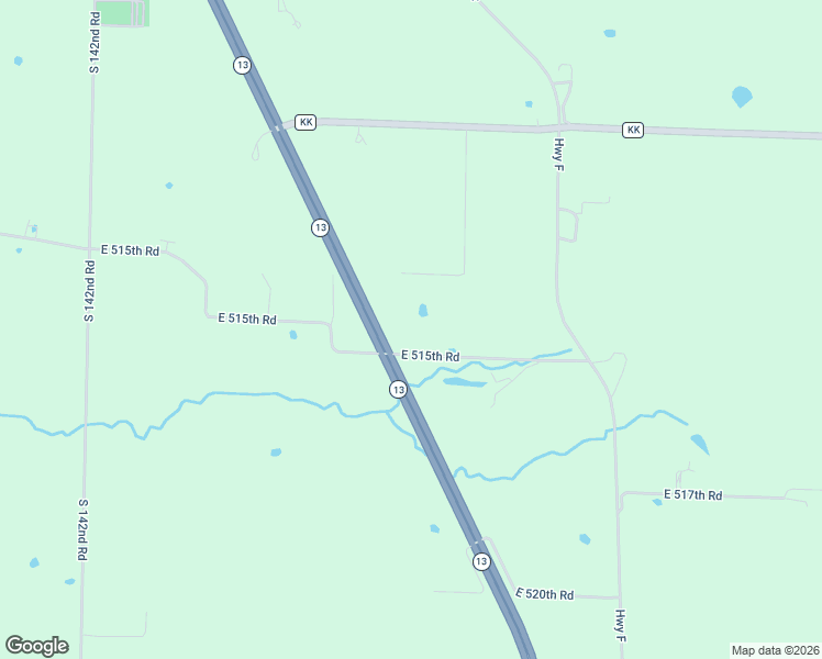 map of restaurants, bars, coffee shops, grocery stores, and more near 1519 East 515th Road in Brighton