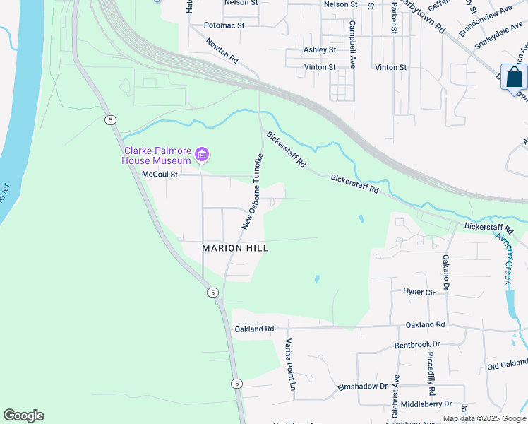 map of restaurants, bars, coffee shops, grocery stores, and more near 5817 New Osborne Turnpike in Henrico