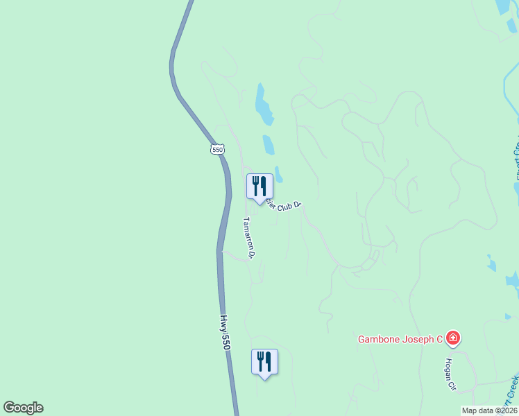 map of restaurants, bars, coffee shops, grocery stores, and more near 40292 Highway 550 in Durango