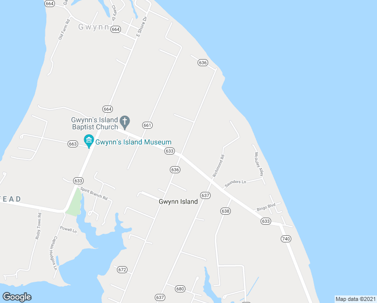 map of restaurants, bars, coffee shops, grocery stores, and more near 30 North Bay Haven Road in Gwynn