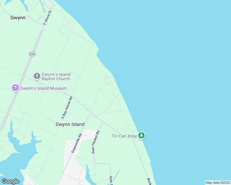 map of restaurants, bars, coffee shops, grocery stores, and more near in Gwynn