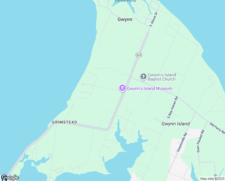 map of restaurants, bars, coffee shops, grocery stores, and more near 117 Rose Lane in Gwynn