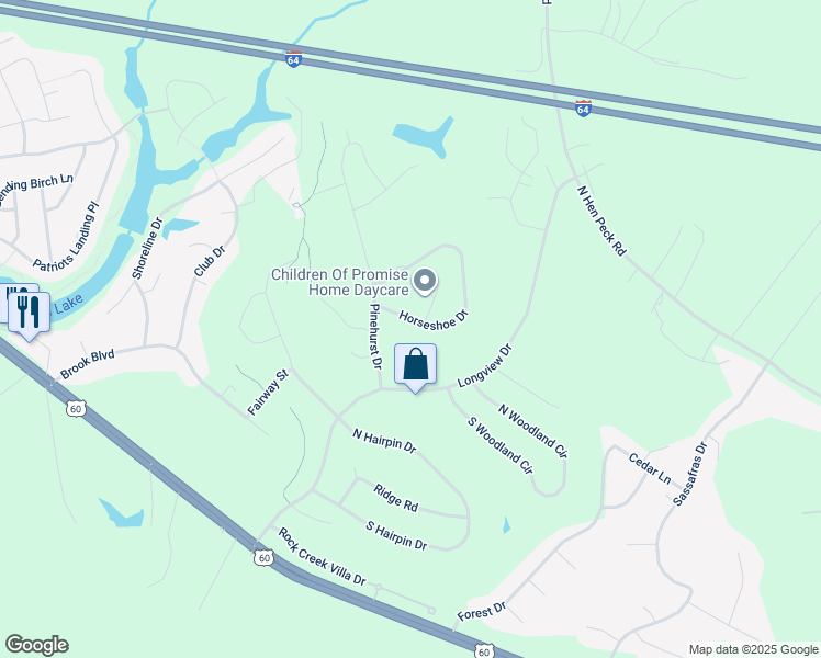 map of restaurants, bars, coffee shops, grocery stores, and more near 100-102 State Route 1240 in New Kent