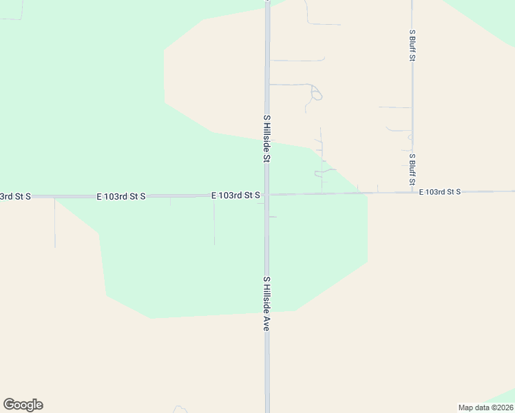 map of restaurants, bars, coffee shops, grocery stores, and more near 3121 East 103rd Street South in Mulvane