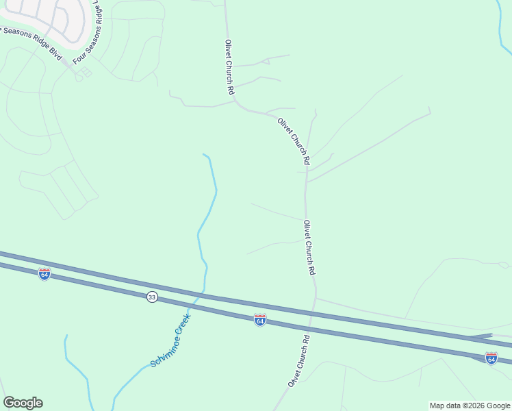 map of restaurants, bars, coffee shops, grocery stores, and more near 7160 Olivet Church Road in New Kent