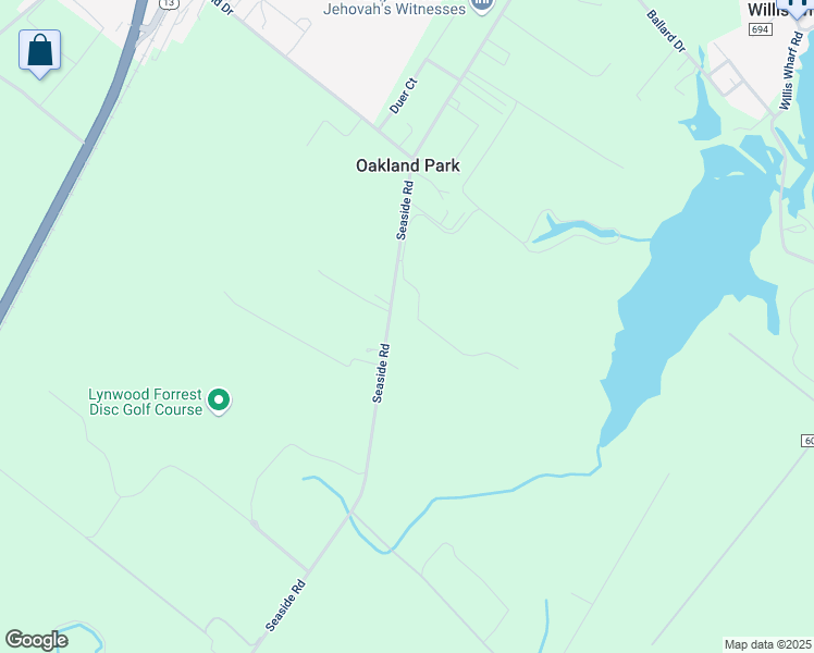map of restaurants, bars, coffee shops, grocery stores, and more near 5197 Seaside Road in Exmore