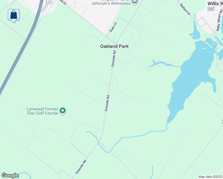 map of restaurants, bars, coffee shops, grocery stores, and more near 5197 Seaside Road in Exmore