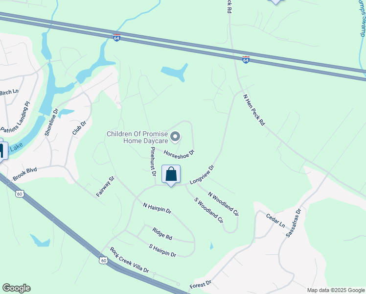 map of restaurants, bars, coffee shops, grocery stores, and more near 7209 Horseshoe Court in Quinton