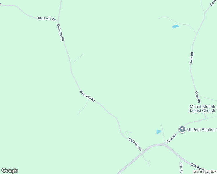 map of restaurants, bars, coffee shops, grocery stores, and more near 1566 Ballsville Road in Powhatan