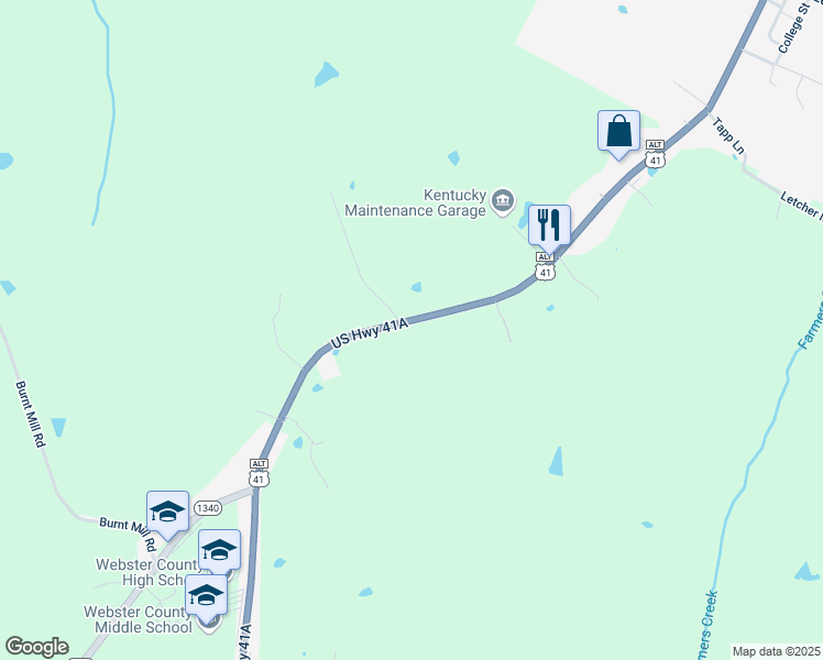 map of restaurants, bars, coffee shops, grocery stores, and more near 1114 U.S. 41 Alternate in Dixon