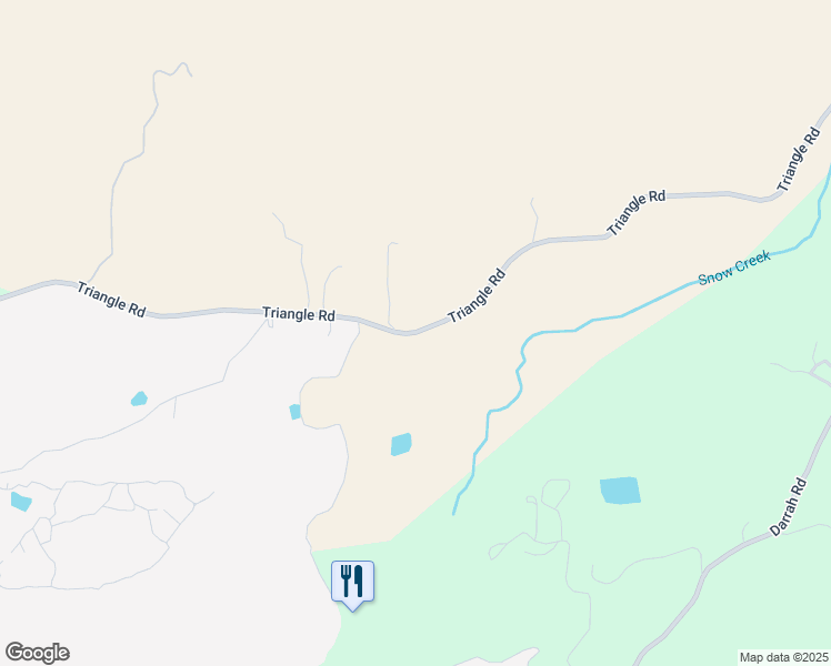 map of restaurants, bars, coffee shops, grocery stores, and more near Triangle Road in Mariposa County