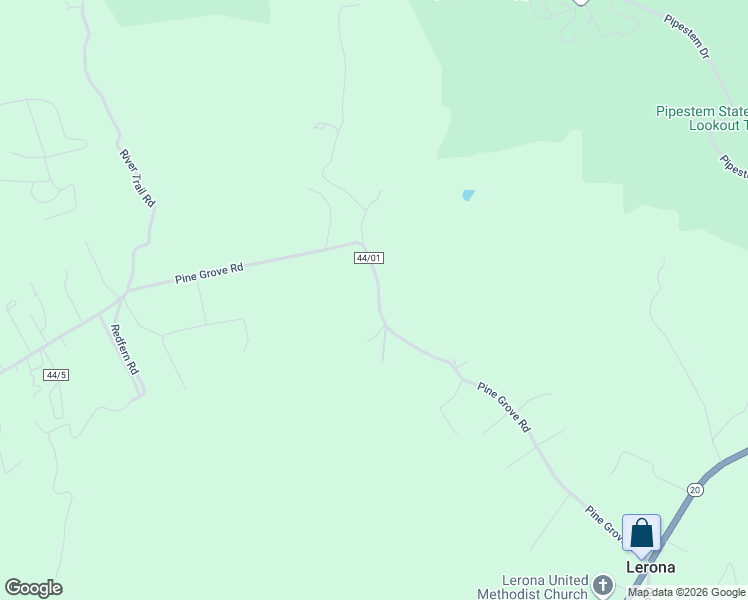 map of restaurants, bars, coffee shops, grocery stores, and more near 1065 Pine Grove Road in Lerona