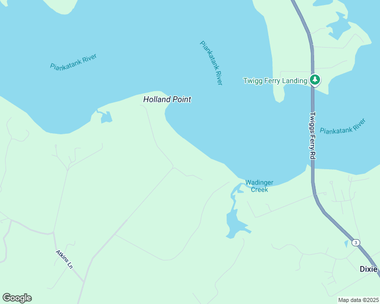 map of restaurants, bars, coffee shops, grocery stores, and more near 1079 Holland Point Road in Dutton