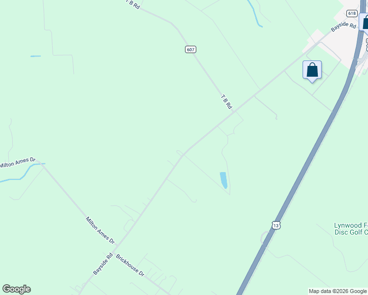 map of restaurants, bars, coffee shops, grocery stores, and more near 5190 Bayside Road in Exmore