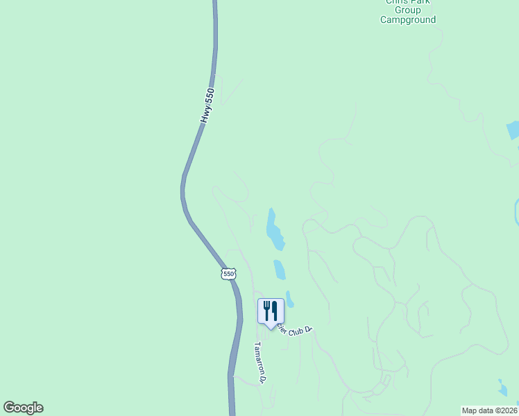 map of restaurants, bars, coffee shops, grocery stores, and more near Peregrine Drive in Durango