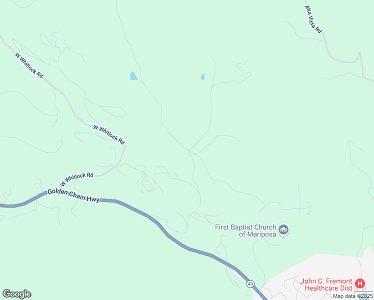 map of restaurants, bars, coffee shops, grocery stores, and more near 5604 French Camp Road in Mariposa