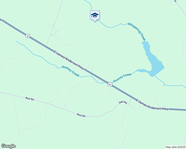 map of restaurants, bars, coffee shops, grocery stores, and more near East James Anderson Highway in Dillwyn