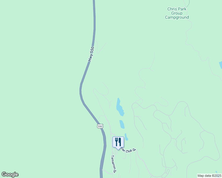 map of restaurants, bars, coffee shops, grocery stores, and more near 40292 Highway 550 in Durango
