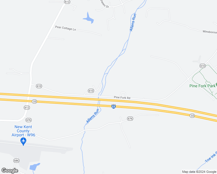 map of restaurants, bars, coffee shops, grocery stores, and more near 5700 Pine Fork Road in Quinton